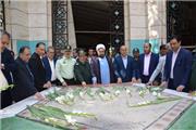 گلباران وغبار روبی مزار مطهر شهدای گرانقدر به بمناسبت هفته دولت