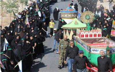 برگزاری راهپیمایی جاماندگان اربعین در شهر گلستان