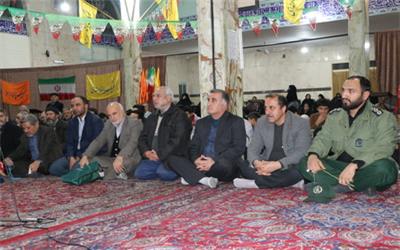 مراسم گرامیداشت 9 دی در مسجد جامع علی ابن ابیطالب شهر وحیدیه