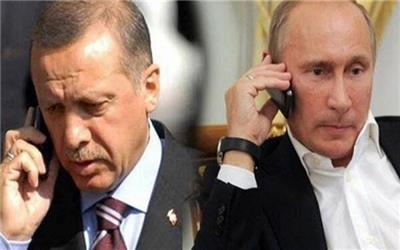 پوتین و اردوغان درباره سوریه گفتگو کردند