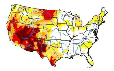ایالت های غرب آمریکا گرفتار بحران کم آبی
