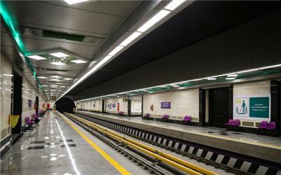 وضعیت بهره برداری از ایستگاه بسیج در خط 7 مترو
