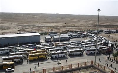 ترافیک سنگین و تردد پرحجم زائران اربعین در مسیرهای منتهی به عراق