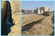 عملیات توسعه شبکه و لوله گذاری در شهرستان اسلامشهر