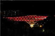 پل طبیعت در شب عاشورا قرمز می شود