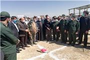 کلنگ‌ احداث ستاد فرماندهی تیپ امنیتی انصار سیدالشهدا(ع) استان تهران در شهریار توسط مسئولین زمین زده شد