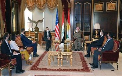 رایزنی بارزانی با سفیر آمریکا در بغداد