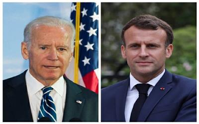 روسای جمهور فرانسه و آمریکا با یکدیگر تلفنی گفت و گو کردند